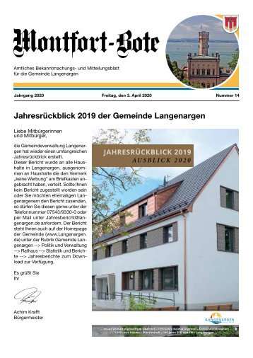 Montfort-Bote 03.04.2020
