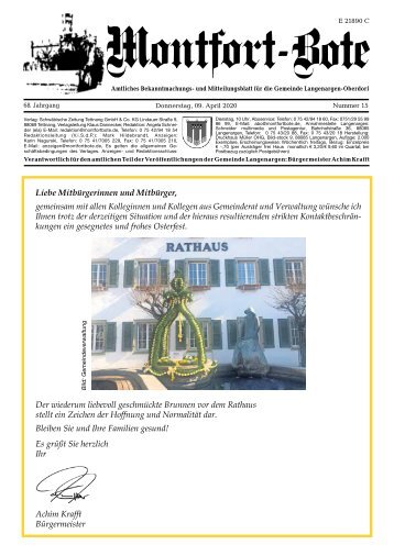 Montfort-Bote 10.04.2020