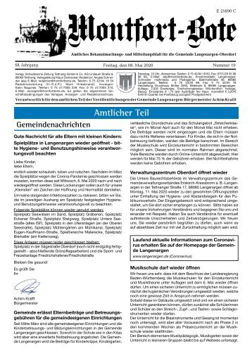 Montfort-Bote 08.05.2020