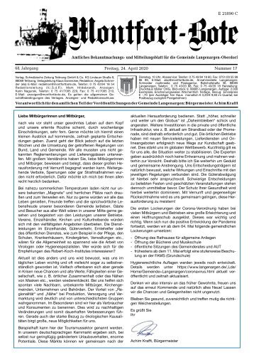 Montfort-Bote 24.04.2020