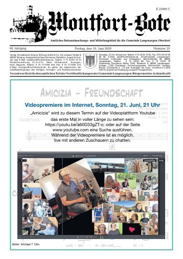 Montfort-Bote 19.06.2020