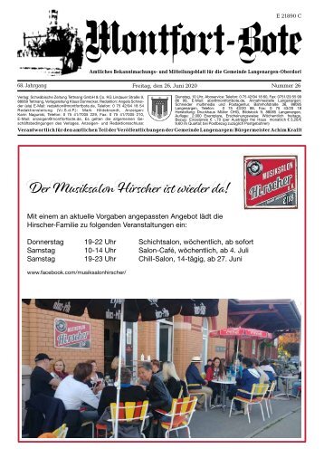 Montfort-Bote 26.06.2020