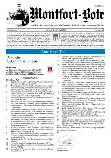 Montfort-Bote 24.07.2020