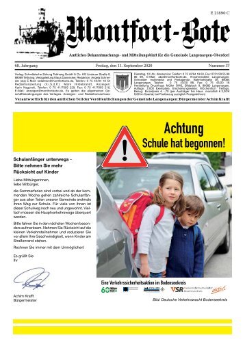 Montfort-Bote 11.09.2020