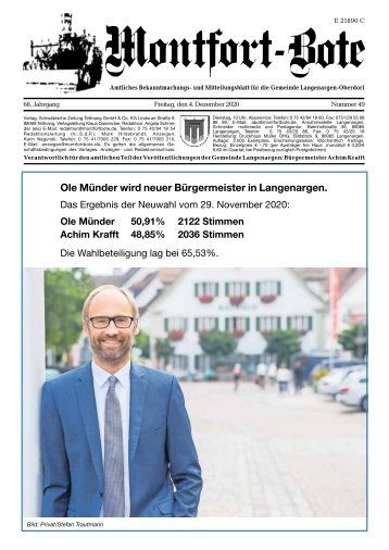 Montfort-Bote 04.12.2020