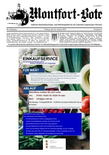 Montfort-Bote 22.01.2021