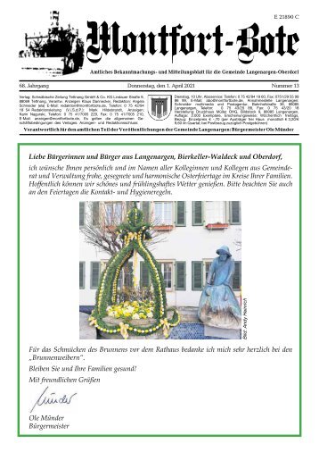 Montfort-Bote 01.04.2021