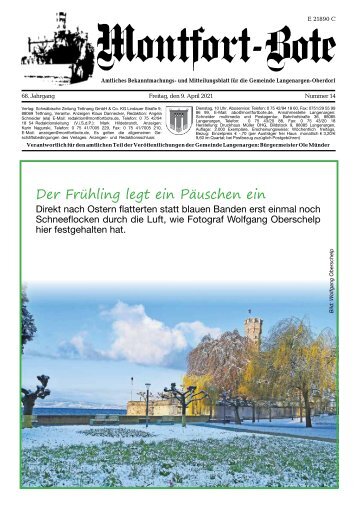 Montfort-Bote 09.04.2021