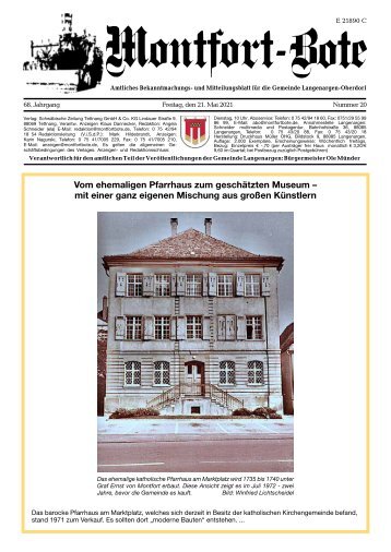 Montfort-Bote 21.05.2021