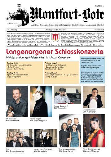 Montfort-Bote 25.06.2021