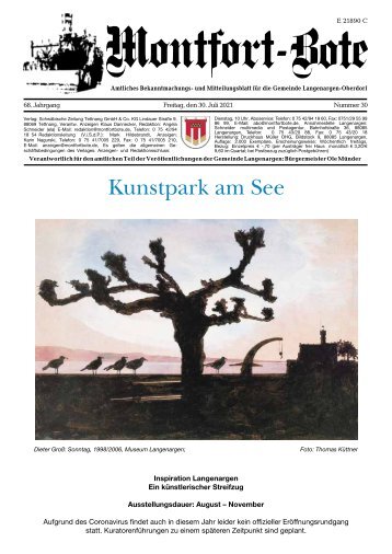 Montfort-Bote 30.07.2021