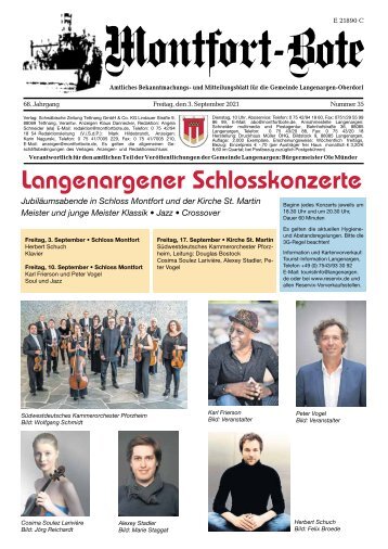 Montfort-Bote 03.09.2021