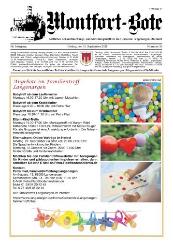 Montfort-Bote 10.09.2021