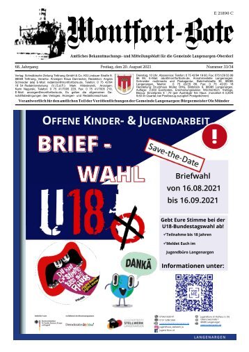 Montfort-Bote 20.08.2021
