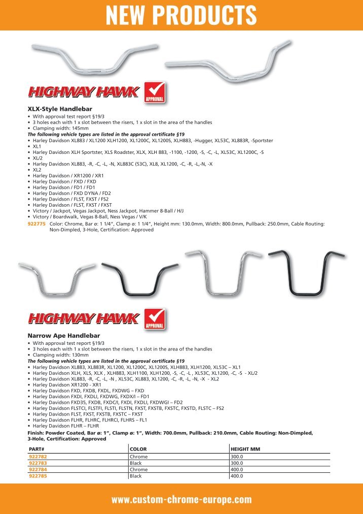 Custom Chrome Europe Online Katalog