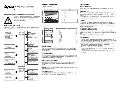 041786 HTC-915 Inst-4T.indd - Tyco Thermal Controls