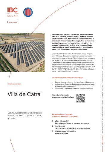 Eléctrica Catralense, Villa de Catral