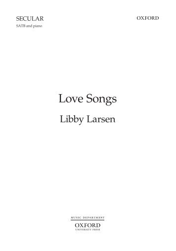 Libby Larsen Love Songs 