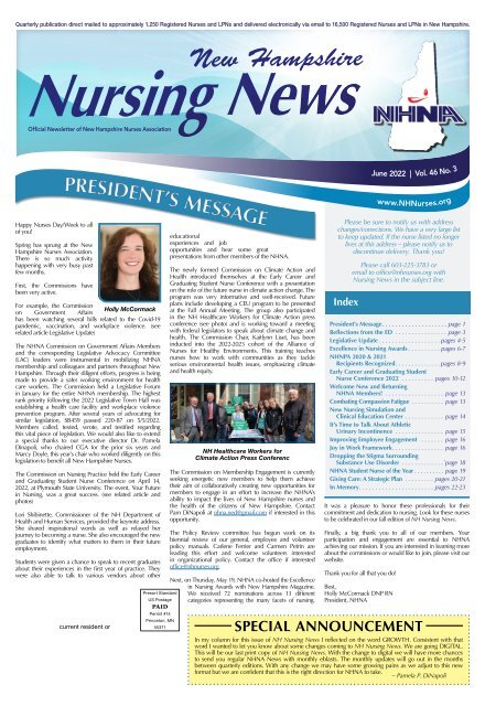 New Hampshire Nursing News - June 2022
