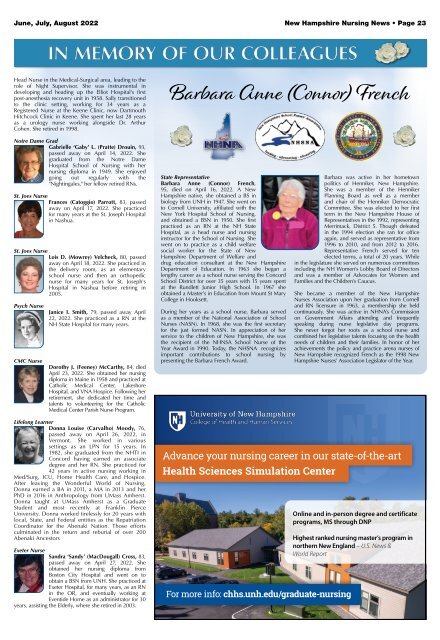 New Hampshire Nursing News - June 2022