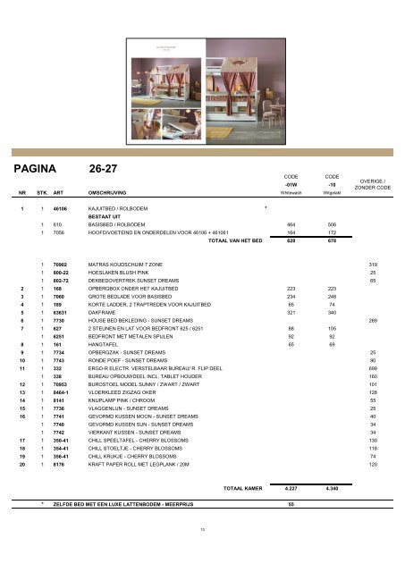 CATALOGUS VERKOOPPRIJSLIJST - EURO - 2022 - 02