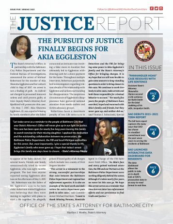 The Justice Report | Spring 2022