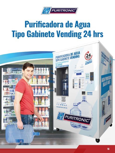 Catálogo de Purificadora de Agua tipo Gabinete Vending 24 hrs