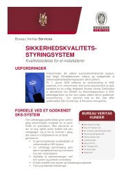 SIKKERHEDSKVALITETS- STYRINGSYSTEM - Bureau Veritas