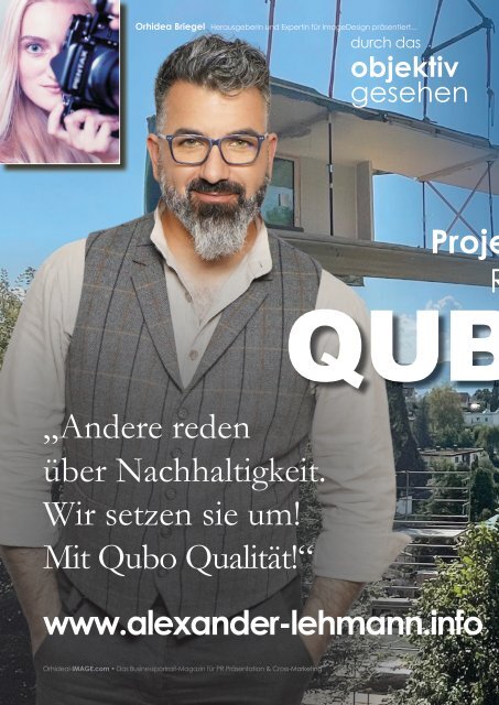 Alexander Lehmann QUBO by alexander GmbH - Orhideal Unternehmer des Monats Juli 2022 