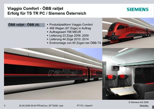 ÖBB Railjet - eine neue Fahrzeuggeneration für die ÖBB