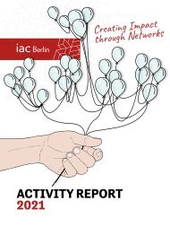 iac Berlin - Activity Report 2021