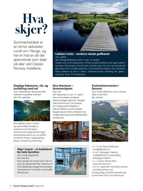 MAGASINET (2022-1) Classic Norway Hotels