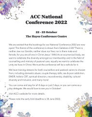 ACC E-Accord Summer 2022 - ACC National Conference