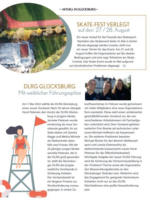 Glücksburg Living Ausgabe 03/22 Juni & Juli