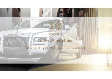 Coffee & Consulting: Tax challenges with your company car