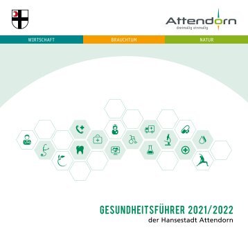Gesundheitsführer der Hansestadt Attendorn - Ausgabe 2021/2022  - aktualisiert 2022
