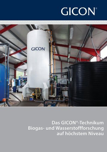 Broschüre - Das GICON®-Technikum Biogas- und Wasserstoffforschung auf höchstem Niveau 