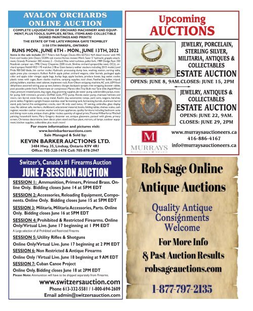 Woodbridge Advertiser/AuctionLists.ca - 2022-06-13