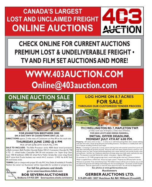 Woodbridge Advertiser/AuctionLists.ca - 2022-06-13