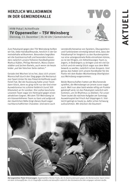 TSV Weinsberg - TV Oppenweiler
