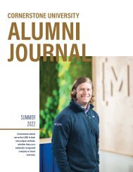 Cornerstone University Alumni Journal 2022