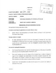 Court application RM MckIllop re Gerry and Leandra Cameron Complaint June 14 2022