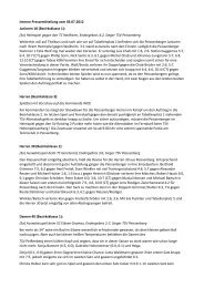 Interne Pressemitteilung vom 03.07.2012 Junioren 18 ... - Tennis