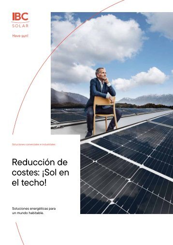 Reducción de costes. ¡Sol en el techo!