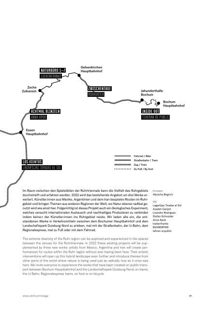 Festivalkatalog der Ruhrtriennale 2022