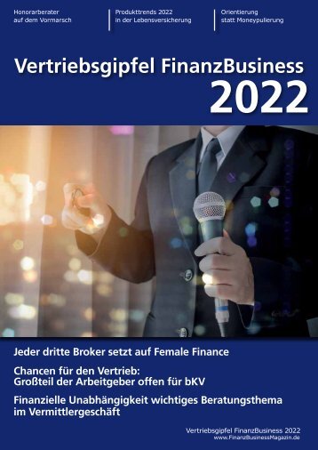 Vertriebsgipfel FinanzBusiness 2022