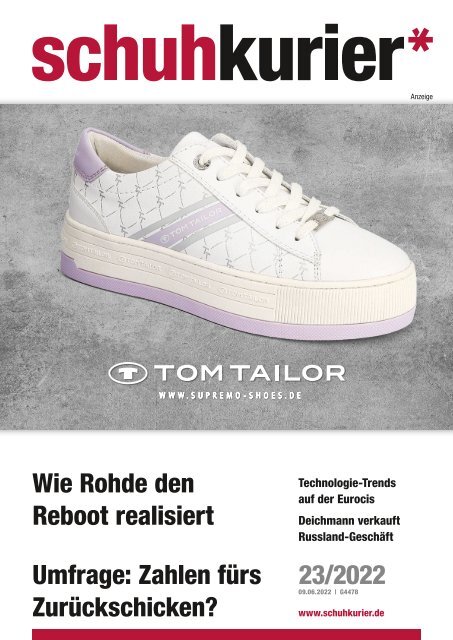 ROHDE Reboot - Top-Story im Schuhkurier 23-2022