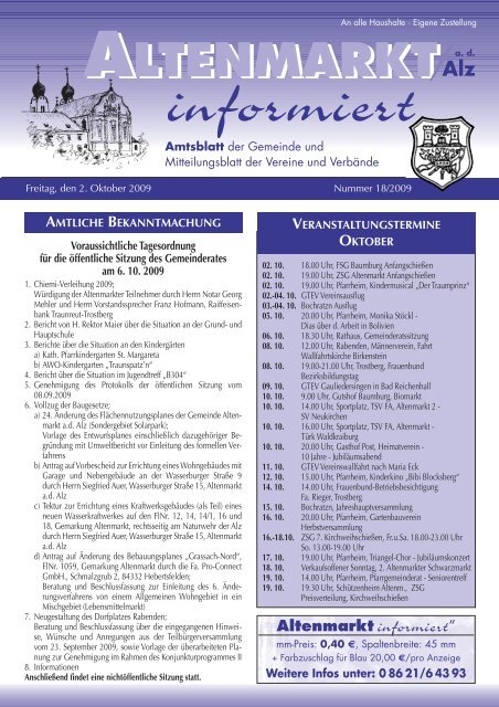 Hauptstr 1 Trostberg Tel 0 86 21 6 43 93 Altenmarkt A D Alz