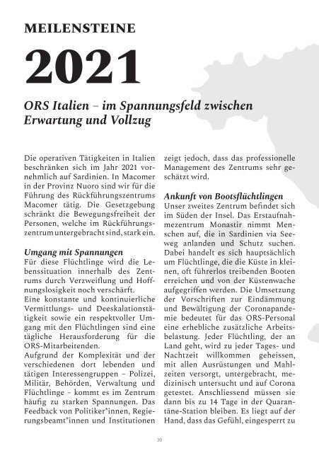 ORS Geschäftsbericht 2021