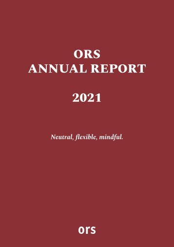 ORS Annual Report 2021